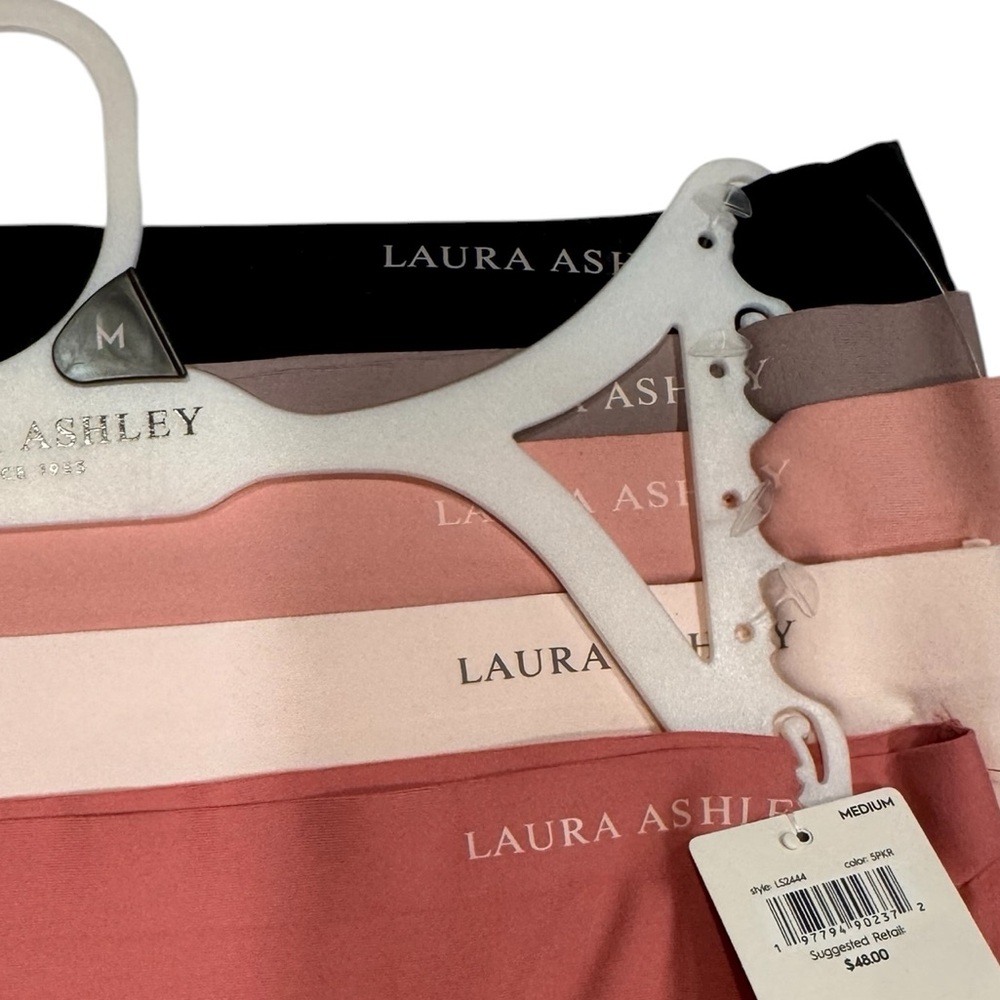 LAURA ASHLEY 5 Pack Panties No Show Super Soft Lace Detail NWT Medium - Picture 9 of 10